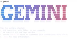 gemini-cliを起動 gemini-cliを起動