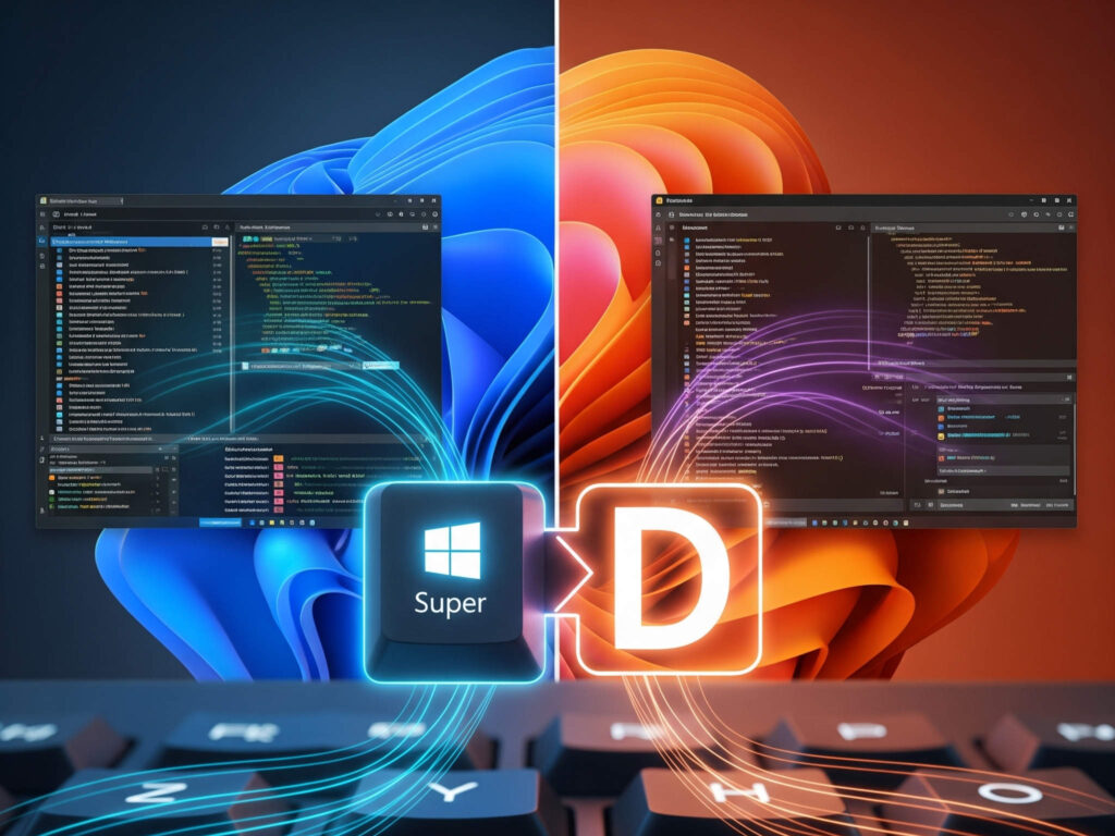 WindowsからUbuntuへ -「Win + D」で爆速デスクトップ表示のススメ