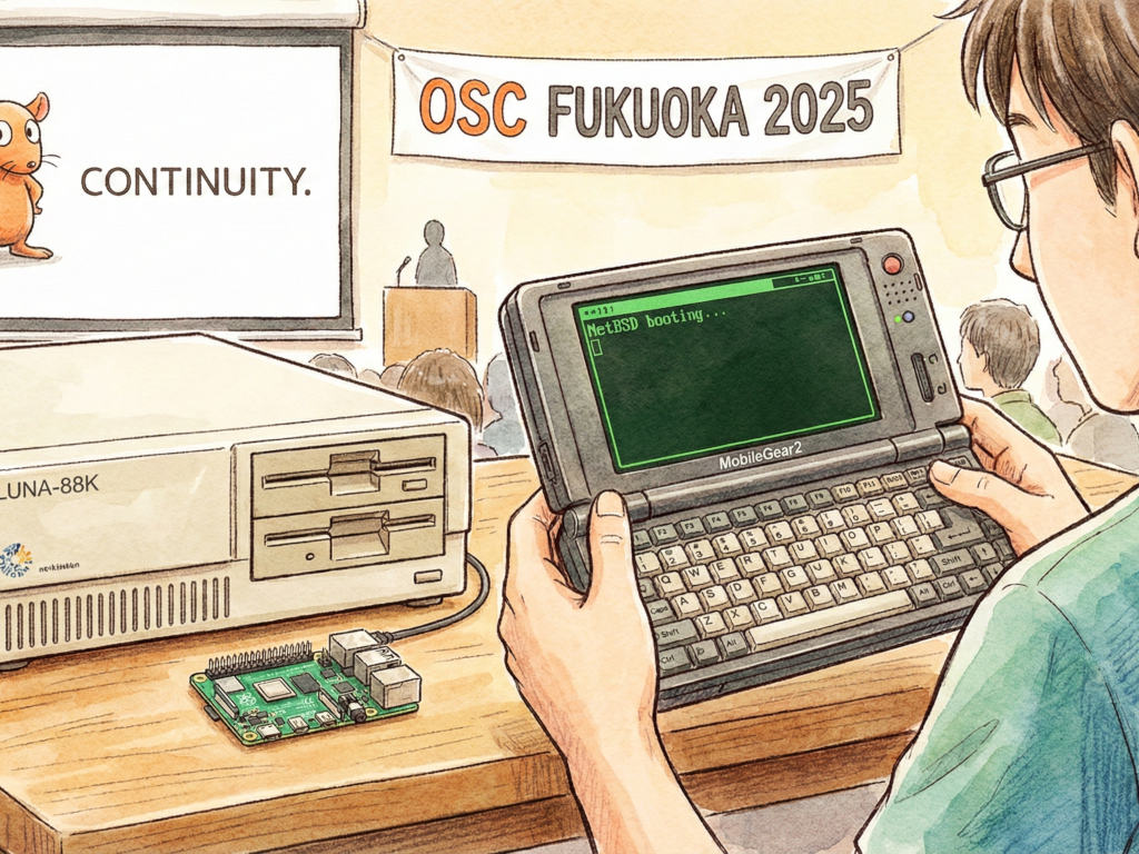 【OSC福岡2025参加レポート】NetBSDセッションで痛感した、時代に逆行するような「継続」の凄み