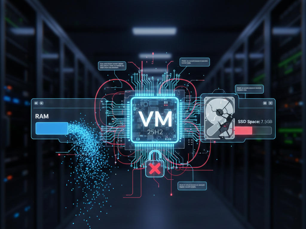 【VMware 25H2】Linux環境で「メモリはあるのにディスク不足」エラーの沼にハマった話