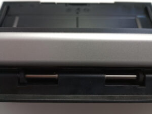 軸が露出したローラー部